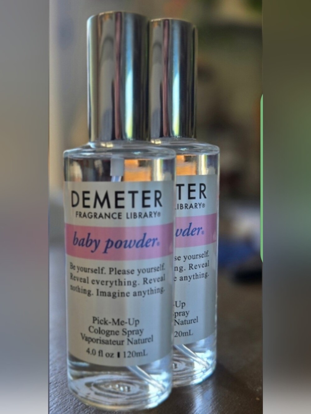 2 New Demeter 4fl.oz. Baby Powder Pick-Me-Up Cologne Spray